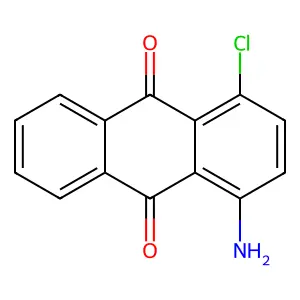 1-Amino-4-chloro-9,10-anthracenedione structure