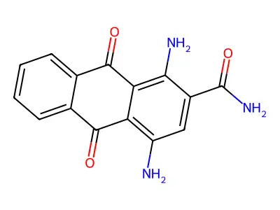 1,4-Diamino-9,10-dioxoanthracene-2-carboxamide structure
