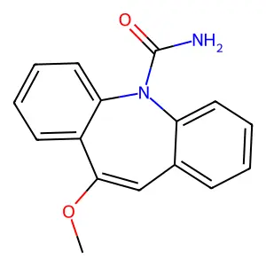 10-甲氧基-5H-二苯并(b,f)氮杂环庚烯-5-甲酰胺 structure