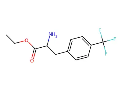 Ethyl 2-amino-3-[4-(trifluoromethyl)phenyl]propanoate structure