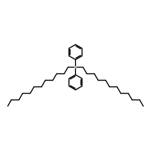 Didodecyl(diphenyl)silane structure