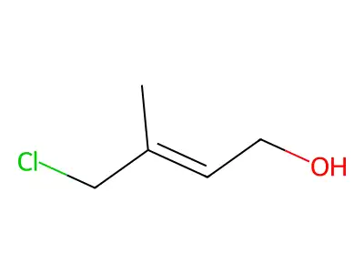 4-Chloro-3-methylbut-2-en-1-ol structure