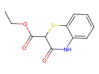 ethyl 3-oxo-3,4-dihydro-2H-1,4-benzothiazine-2-carboxylate structure