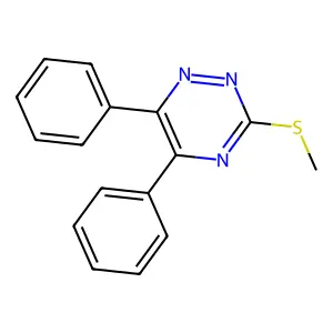 3-(Methylthio)-5,6-diphenyl-1,2,4-triazine structure