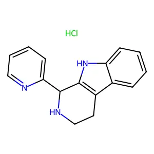 1H-Pyrido(3,4-b)indole, 2,3,4,9-tetrahydro-1-(2-pyridinyl)-, monohydrochloride structure