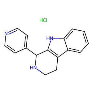 1H-Pyrido(3,4-b)indole, 2,3,4,9-tetrahydro-1-(4-pyridinyl)-, monohydrochloride structure