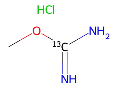 Carbamimidic acid, methyl ester, hydrochloride (1:1) structure