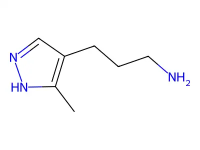 3-(5-methyl-1H-pyrazol-4-yl)propan-1-amine structure