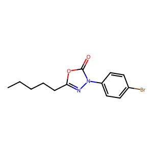 3-(4-Bromophenyl)-5-pentyl-1,3,4-oxadiazol-2(3H)-one structure