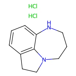 Pyrrolo(1,2,3-ef)(1,5)benzodiazepine, 1,2,4,5,6,7-hexahydro-, dihydrochloride structure