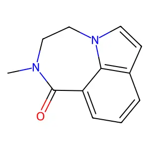 Pyrrolo(3,2,1-jk)(1,4)benzodiazepin-1(2H)-one, 3,4-dihydro-2-methyl- structure