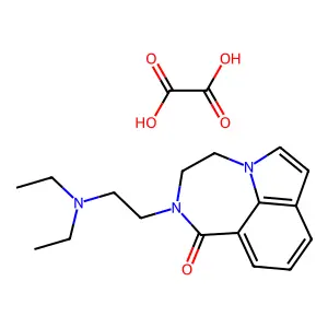 Pyrrolo(3,2,1-jk)(1,4)benzodiazepin-1(2H)-one, 2-(2-(diethylamino)ethyl)-3,4-dihydro-, oxalate structure