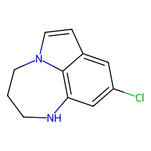 Pyrrolo(1,2,3-ef)(1,5)benzodiazepine, 1,2,3,4-tetrahydro-9-chloro- structure