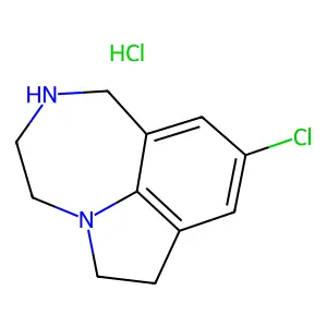 Pyrrolo(3,2,1-jk)(1,4)benzodiazepine, 9-chloro-1,2,3,4,6,7-hexahydro- structure