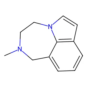 Pyrrolo(3,2,1-jk)(1,4)benzodiazepine, 2-methyl-1,2,3,4-tetrahydro- structure