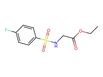 Ethyl 2-[(4-fluorophenyl)sulfonylamino]acetate structure