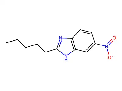 6-nitro-2-pentyl-1H-benzimidazole structure