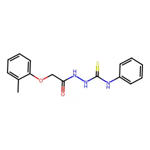 2-((2-Methylphenoxy)acetyl)-N-phenylhydrazinecarbothioamide structure