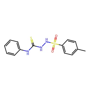 2-[(4-methylphenyl)sulfonyl]-N-phenylhydrazinecarbothioamide structure
