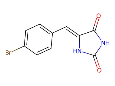 5-[(4-Bromophenyl)methylidene]imidazolidine-2,4-dione structure