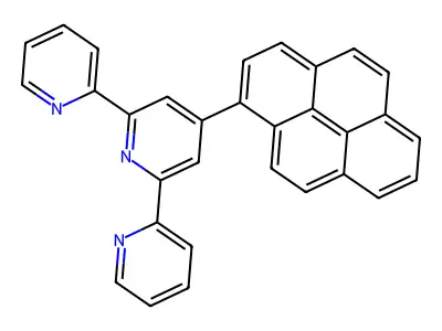 2,2':6',2''-Terpyridine, 4'-(1-pyrenyl)- structure