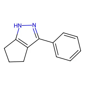 1,4,5,6-Tetrahydro-3-phenylcyclopentapyrazole structure