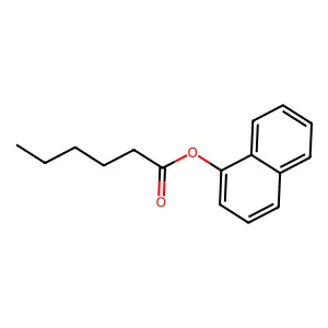 1-Naphthyl hexanoate structure
