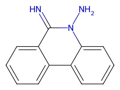 6-Iminophenanthridin-5-amine structure