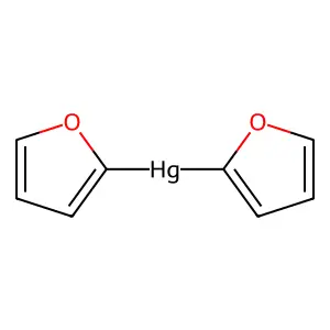 Mercury, di-2-furanyl- structure