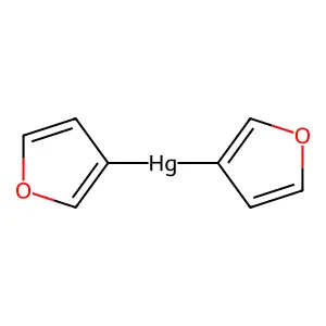 Mercury, di-3-furanyl- structure
