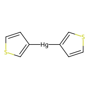 Mercury, di-3-thienyl- structure
