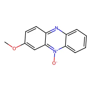 Phenazine, 2-methoxy-, 10-oxide structure