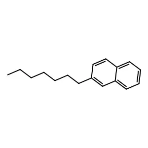 2-Heptylnaphthalene structure