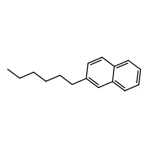 2-Hexylnaphthalene structure
