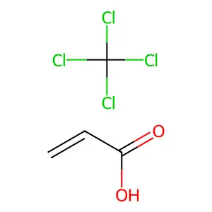 丙烯酸与四氯甲烷调聚物 structure