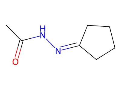 Acetic acid cyclopentylidene-hydrazide structure