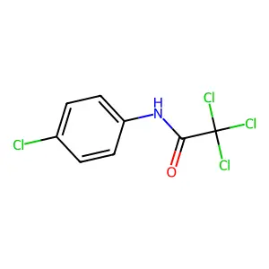 Acetamide, 2,2,2-trichloro-N-(4-chlorophenyl)- structure
