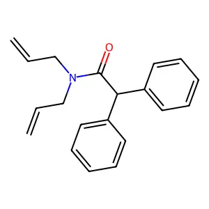 2,2-diphenyl-N,N-di(prop-2-en-1-yl)acetamide structure