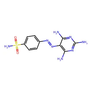 4-(2,4,6-Triamino-5-pyrimidinylazo)benzenesulfonamide structure