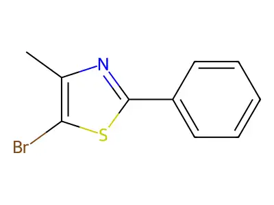 5-Bromo-4-methyl-2-phenyl-1,3-thiazole structure