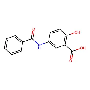 5-(Benzoylamino)-2-hydroxybenzoic acid structure