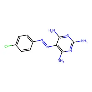 5-(p-Chlorophenylazo)-2,4,6-triaminopyrimidine structure