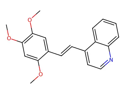 4-[2-(2,4,5-Trimethoxyphenyl)ethenyl]quinoline structure