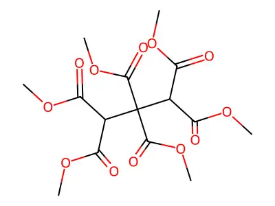 1,1,2,2,3,3-Propanehexacarboxylic acid, hexamethyl ester structure