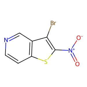 3-Bromo-2-nitrothieno[3,2-c]pyridine structure