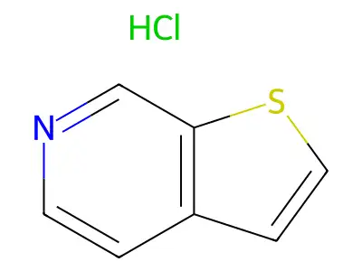 Thieno(2,3-c)pyridine, hydrochloride structure