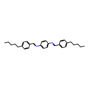 N-(4-pentylbenzylidene)-N-{4-[(4-pentylbenzylidene)amino]phenyl}amine structure
