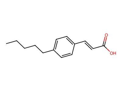 3-(4-pentylphenyl)prop-2-enoic Acid structure