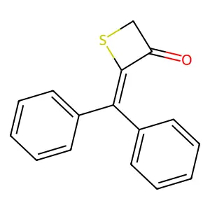 3-Thietanone, 2-(diphenylmethylene)- structure