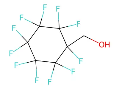 Perfluorocyclohexylmethanol structure